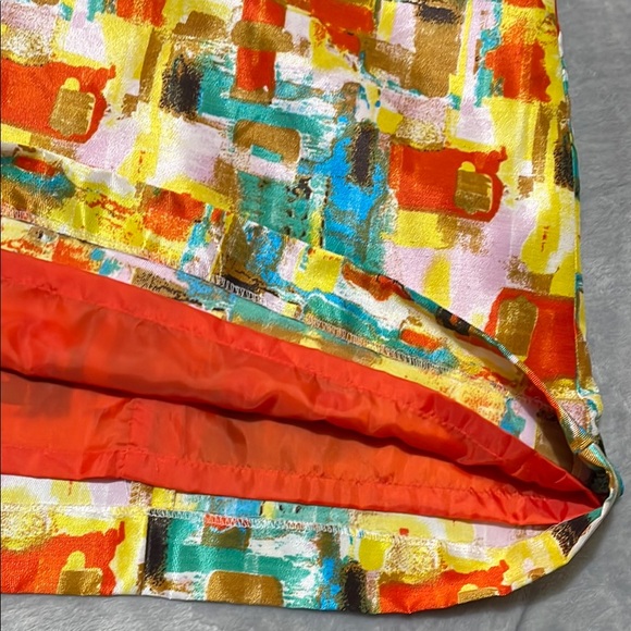 NWOT Tahari ASL Abstract Print Dress Sheath Dress Sz 2 - Picture 10 of 11